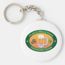 Public Relations Drinking Team Key Chain