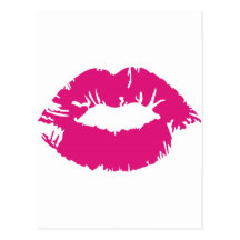 Pucker Pink Lipstick Post Card