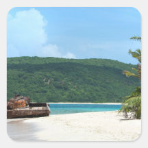 Puerto Rico Beach Tank Stickers