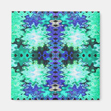 puffs blue green magnet