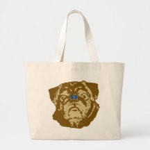 Pug and Butterfly Canvas Bag