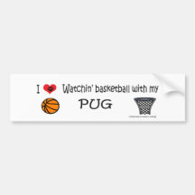 PUG BUMPER STICKERS