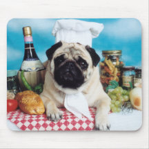 Pug Dog  Chef Mousepad