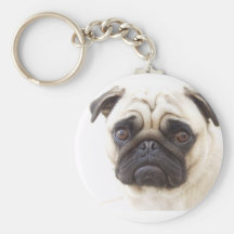 Pug Dog Keychain