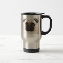 Pug Dog Stainless Travel Mug