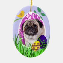 Pug Easter Ornament ornaments