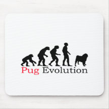 Pug Evolution Mouse Pads