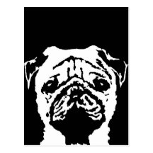 Pug Gifts - Postcard