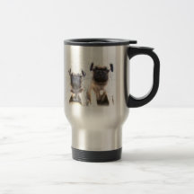 Pug puppy travel mug