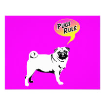 Pugs Rule Custom Invitations