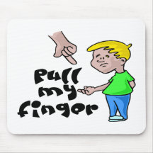 Pull My Finger Mouse Pad