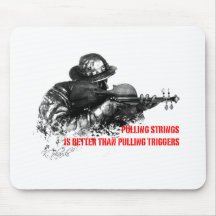 Pull strings, not triggers mousepad