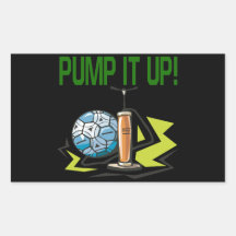 Pump It Up Rectangle Sticker
