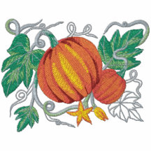 Pumpkin Botanical Fruit and Floral