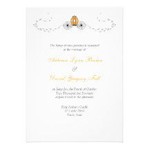 Pumpkin Carriage Fall Wedding Invitations