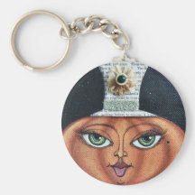 Pumpkin Face Keychain