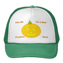 Pumpkin Head Costume Hat