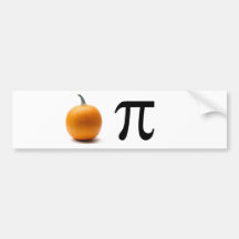 Pumpkin Pi Bumper Stickers