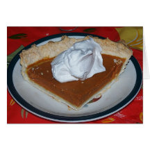 Pumpkin Pie And Whipcream Card
