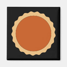 Pumpkin Pie. Refrigerator Magnets