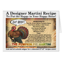 PUMPKIN PIE THANKSGIVING COCKTAIL RECIPE CARD