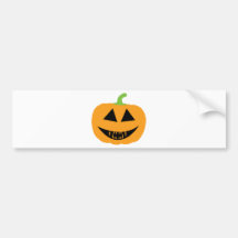 Pumpkin Scary halloween Bumper Stickers