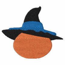 Pumpkin with Witch's Hat Halloween Design 2 Polo Shirt