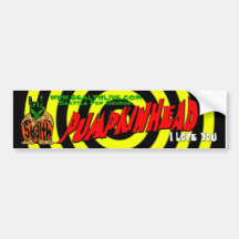 Pumpkinhead Zombie Rock Bumpersticker Bumper Sticker