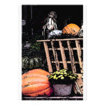 Pumpkins and Mum Autumn Picture Card