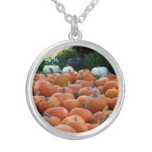 Pumpkins and Mums Necklace