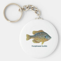 Pumpkinseed Sunfish (titled) Key Chains