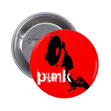 punk pinback button
