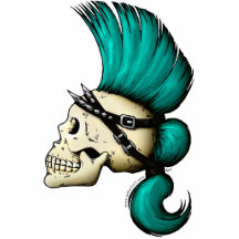 Punk Skull Acrylic Cut Out