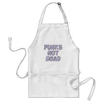 Punks Not Dead by Chillee Wilson Aprons