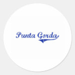 Punta Gorda Florida Classic Design Round Stickers