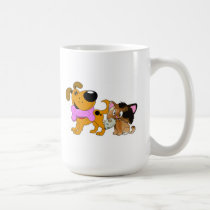 Pup and Kitty with Favourite Treat mugs