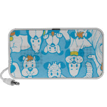 Puppies in Blue Travelling Speakers