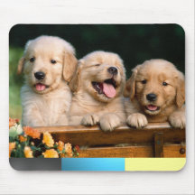Puppies with Colours Mouse Mats