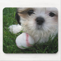 puppy and ball mousepad mousepads
