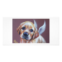 Puppy Angel Picture Card