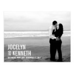 Pure Simplicity Save The Date Postcard - White