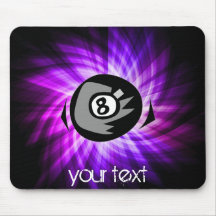 Purple 8 ball mousepad