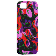 Purple Abstract Eyes iPhone 5 Covers