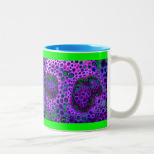 purple amoeba coffee mug