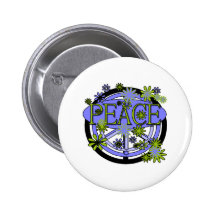 Purple and Lime Peace Pins