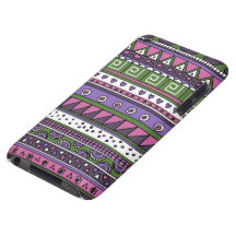 Purple and Pink Tribal Pattern Barely There iPod Cases