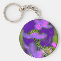purple and puce key chain