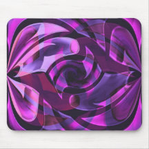 Purple arabesques mousemats