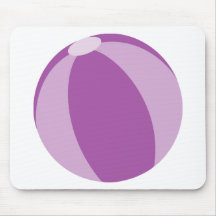 Purple Beach Ball Mouse Pad