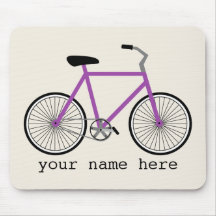 Purple Bicycle Mousepad